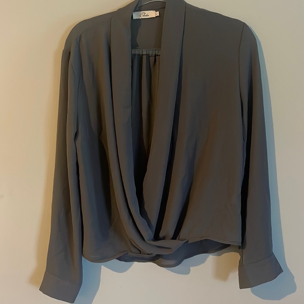 Army green sheet top cross front